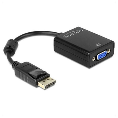 Adattatore DisplayPort a VGA DELOCK 61848 Nero