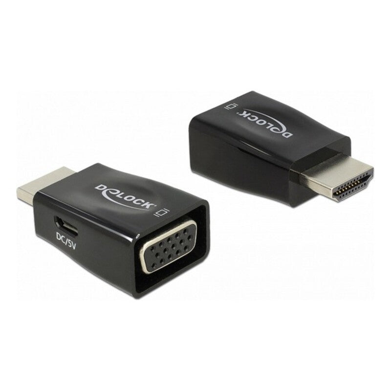 Adattatore da HDMI a VGA DELOCK 65902 1920 px Nero