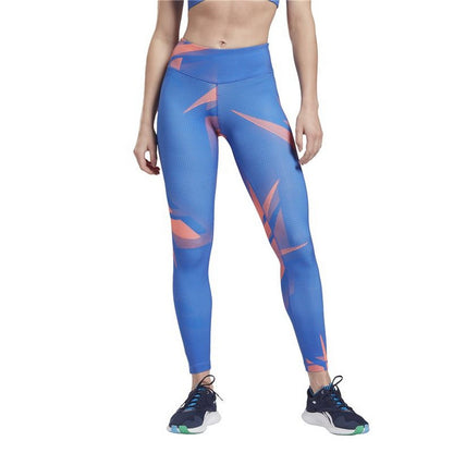 Sports Leggings Reebok MYT Printed Blue