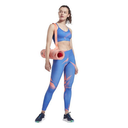 Sports Leggings Reebok MYT Printed Blue