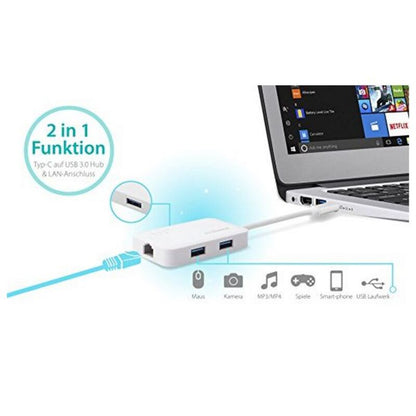 Adattatore da USB a Ethernet Edimax EU-4308 USB 3.0