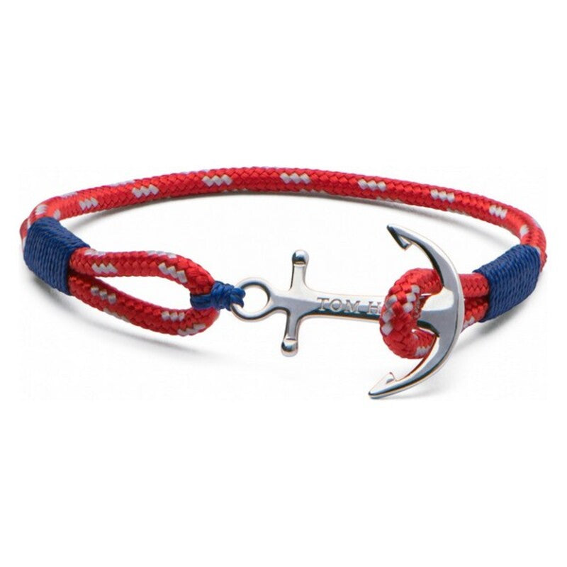 Unisex Bracelet Tom Hope TM00 Blue Red Textile Sterling silver Silver Textile/Sterling silver