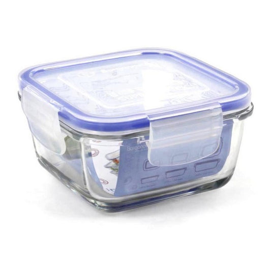 Hermetic Lunch Box Borgonovo Transparent Squared
