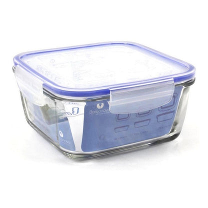 Lunch Box Ermetico Borgonovo Trasparente Quadrato