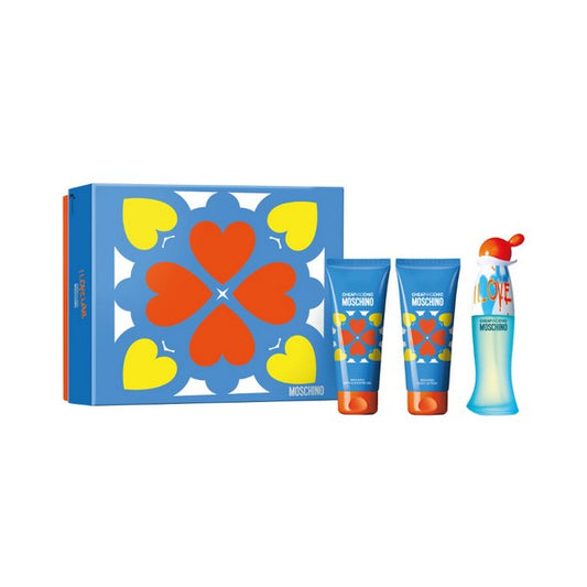 Women's Perfume Set Cheap And Chic I Love Love Moschino (3 pcs)