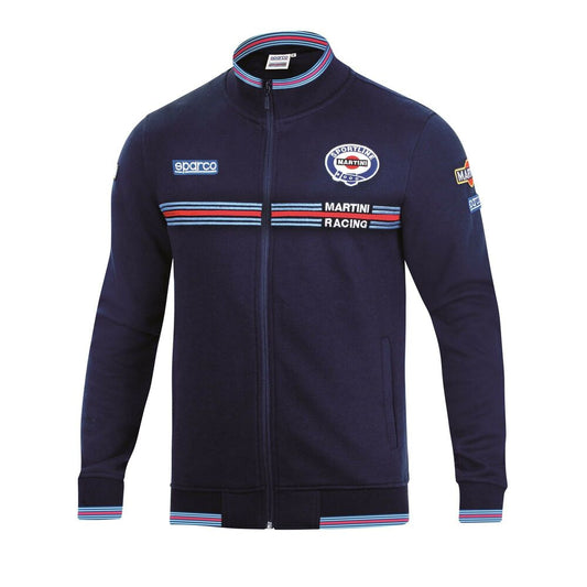 Men’s Sweatshirt without Hood Sparco MARTINI RACING Size M Navy Blue
