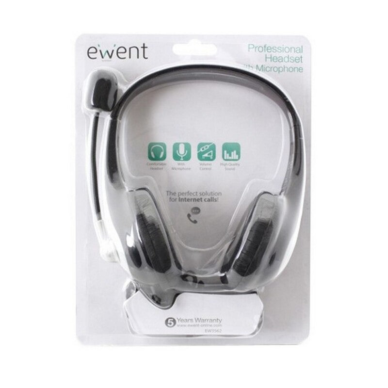 Cuffie con Microfono Ewent EW3562 Nere