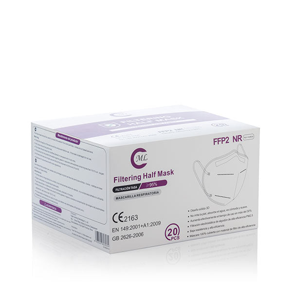 Maschera protettiva per respiratore FFP2 NR ML JX95 (confezione da 20)