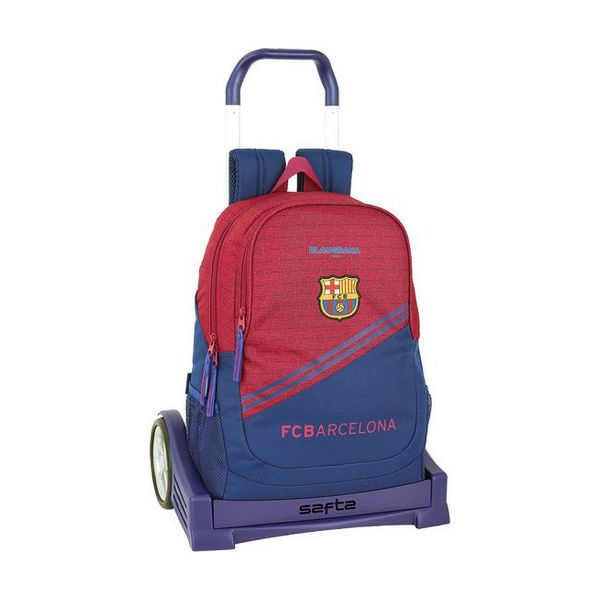 School Rucksack with Wheels Evolution F.C. Barcelona