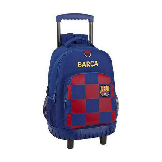 School Rucksack with Wheels Compact F.C. Barcelona 19/20 Navy Blue