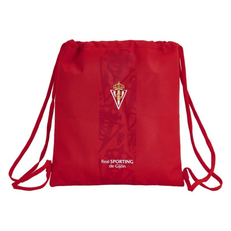 Zaino con lacci Real Sporting de Gijón Rosso