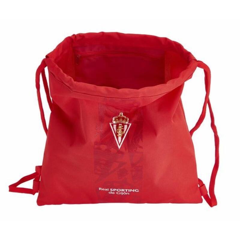 Zaino con lacci Real Sporting de Gijón Rosso