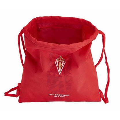 Zaino con lacci Real Sporting de Gijón Rosso