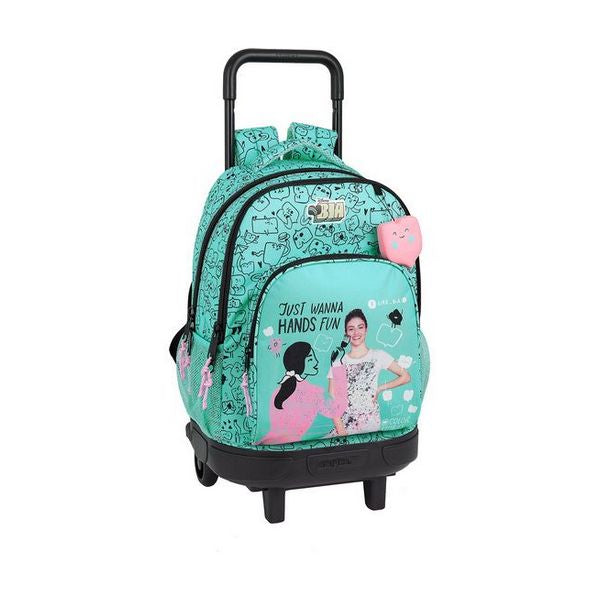 School Rucksack with Wheels Compact Bia
