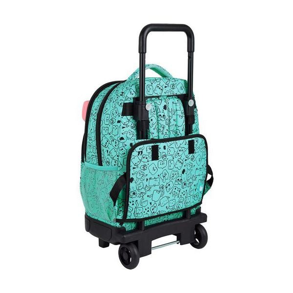 School Rucksack with Wheels Compact Bia