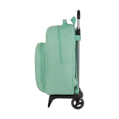 School Rucksack with Wheels 905 BlackFit8 Turquoise