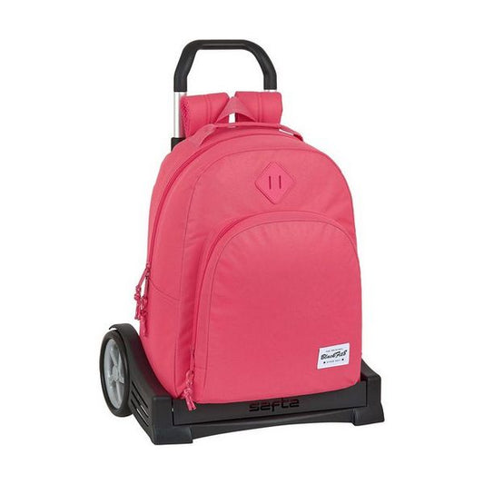 School Rucksack with Wheels Evolution BlackFit8 Pink