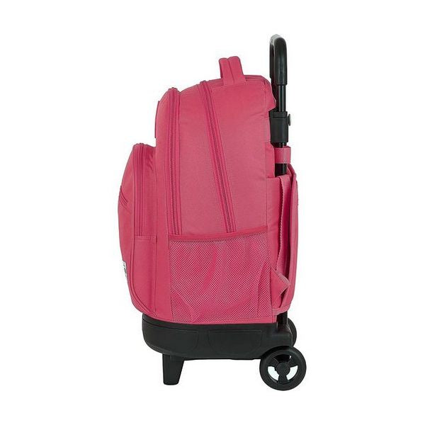 School Rucksack with Wheels Compact BlackFit8 Pink
