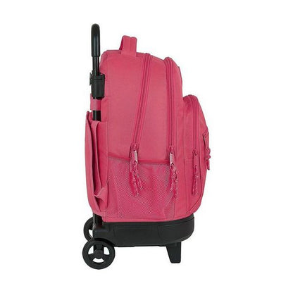 School Rucksack with Wheels Compact BlackFit8 Pink