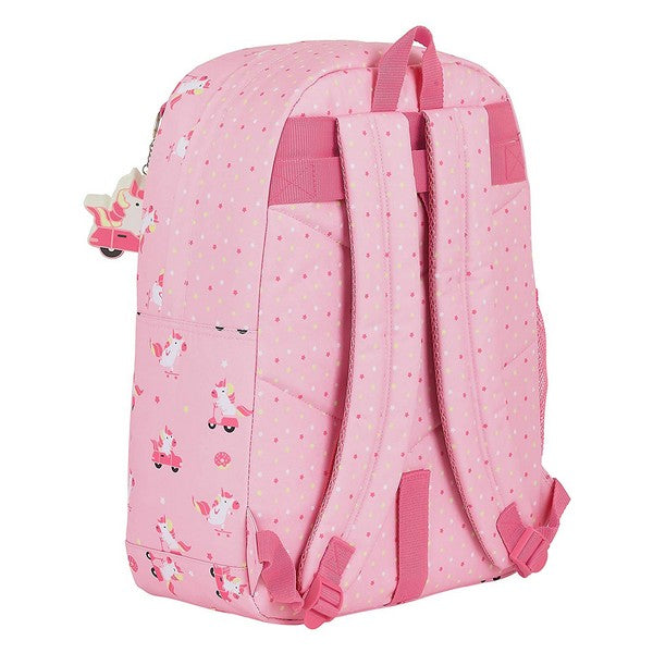 School Bag Glow Lab Unicorn Day Pink