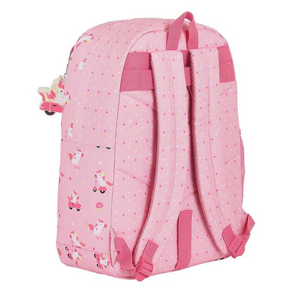 School Bag Glow Lab Unicorn Day Pink