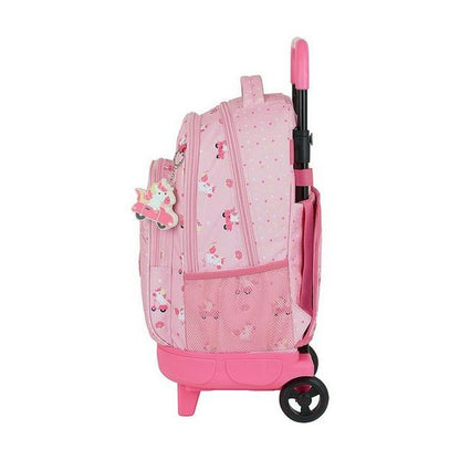 Zaino Scuola con Ruote Compact Glow Lab Unicorn Day Pink