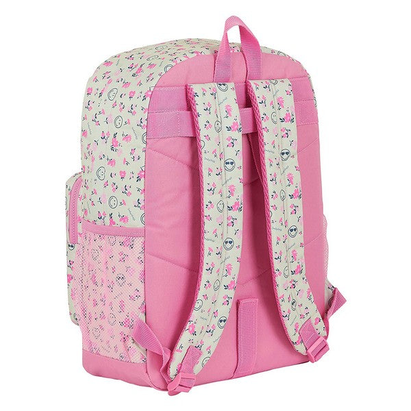 School Bag Smiley World Garden White Pink