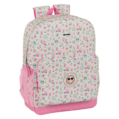 School Bag Smiley World Garden White Pink