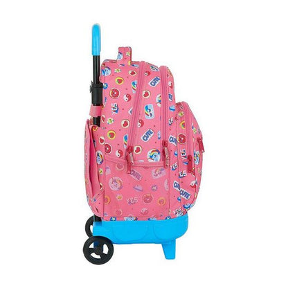 School Rucksack with Wheels Compact BlackFit8 Cute