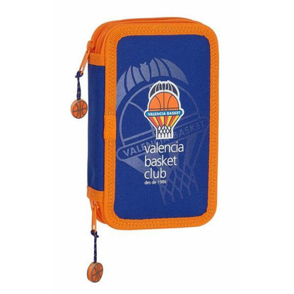 Astuccio Doppio Valencia Basket Blu Arancio (28 pz)