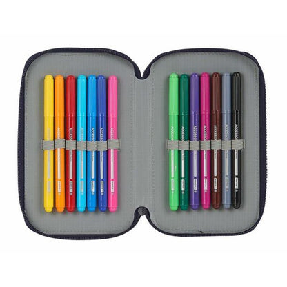 Double Pencil Case RFEF Red (28 pcs)