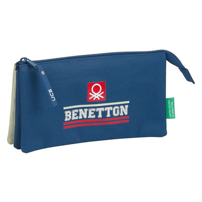 Borsone Benetton Varsity Grigio Blu Navy