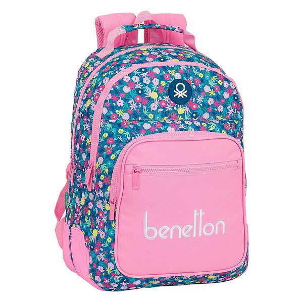 School Bag Benetton Blooming Pink
