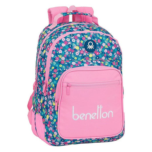 School Bag Benetton Blooming Pink