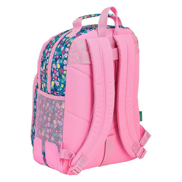 School Bag Benetton Blooming Pink
