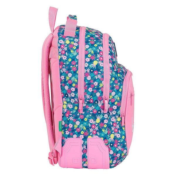School Bag Benetton Blooming Pink