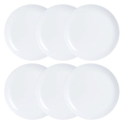 Plate set Luminarc Diwali 6 pcs White Glass
