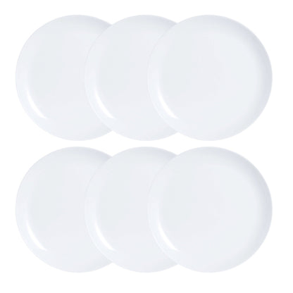 Plate set Luminarc Diwali 6 pcs White Glass