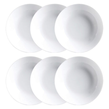 Plate set Luminarc Diwali 6 pcs White Glass (20 cm)