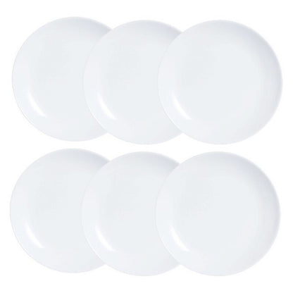 Plate set Luminarc Diwali 6 pcs White Glass (19 cm)