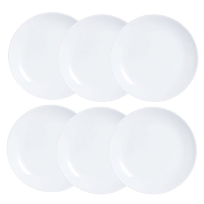 Plate set Luminarc Diwali 6 pcs White Glass (19 cm)