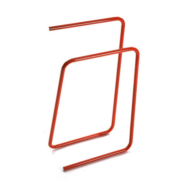Free-Standing Towel Rack Orange Metal