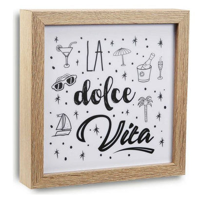 Painting Dolce Vita MDF Wood (4 x 20 x 20 cm)