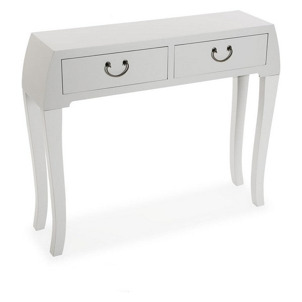 Hall Table with 2 Drawers MDF Wood/Fir wood (25 x 80 x 97 cm)