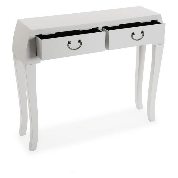 Hall Table with 2 Drawers MDF Wood/Fir wood (25 x 80 x 97 cm)
