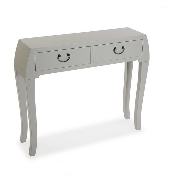 Hall Table with 2 Drawers MDF Wood/Fir wood (25 x 80 x 97 cm)