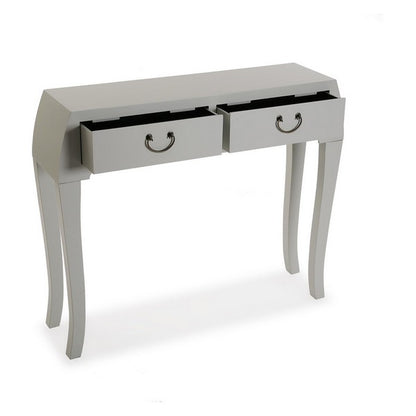 Hall Table with 2 Drawers MDF Wood/Fir wood (25 x 80 x 97 cm)