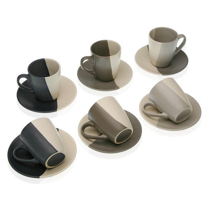 Piece Coffee Cup Set Elene Stoneware (6 Pieces)