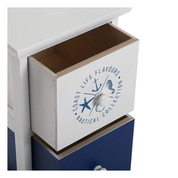 Chest of drawers MDF Wood Nautical 3 drawers (29 x 62 x 25 cm)