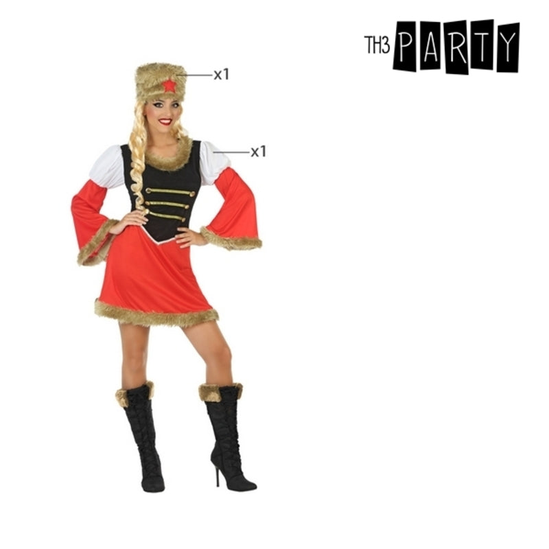 Costume for Adults Russian Woman Red (2 pcs)
